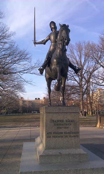 Joan of Arc Statue in Meridian Hill Park