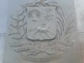 Inscripton of Simon Bolivar statue